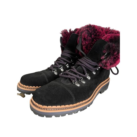 Sam Edelman Bowen suede Fur boot snow rain snow boot winter posh boot 8 - Picture 3 of 7